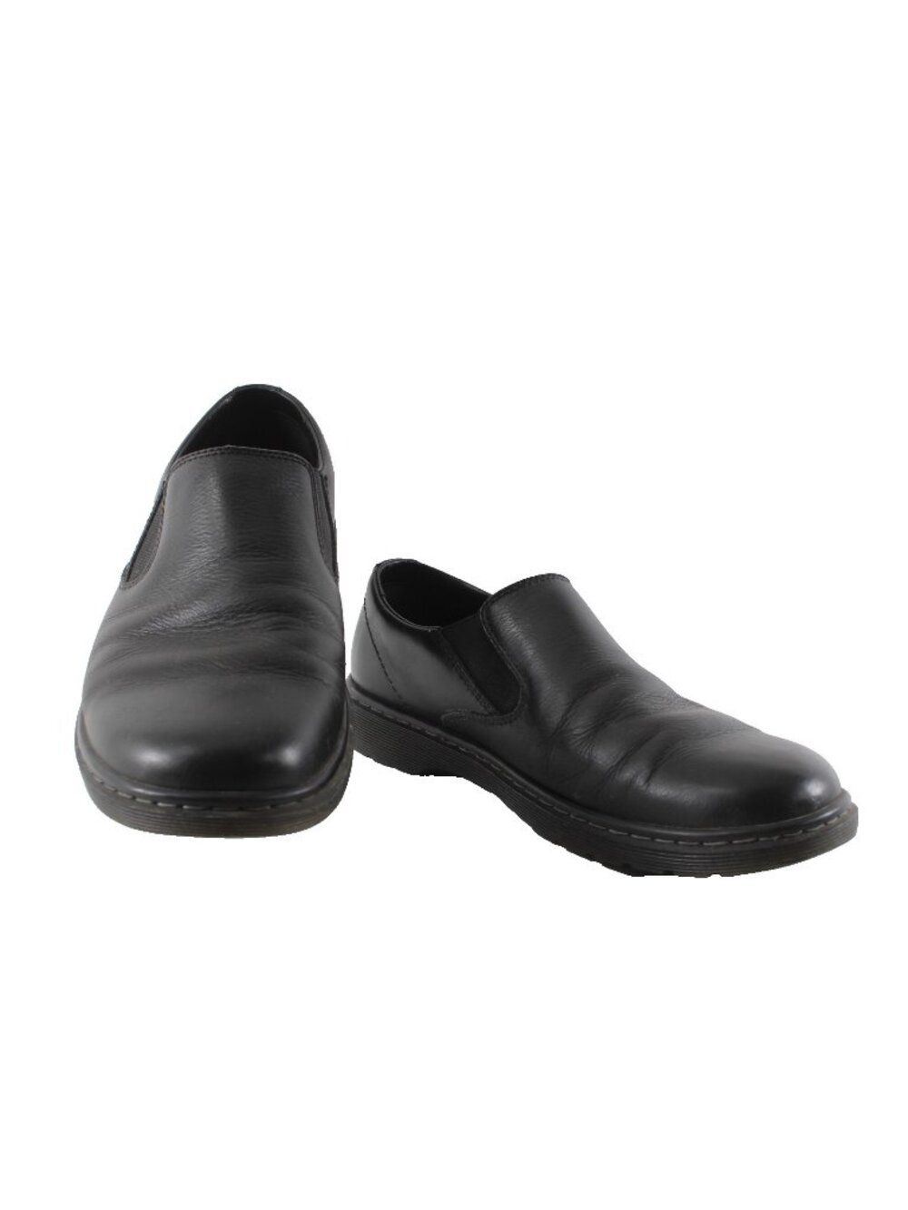 Dr Martens Shoes Ethan Sz 12 Black Slip On Leather Shoes